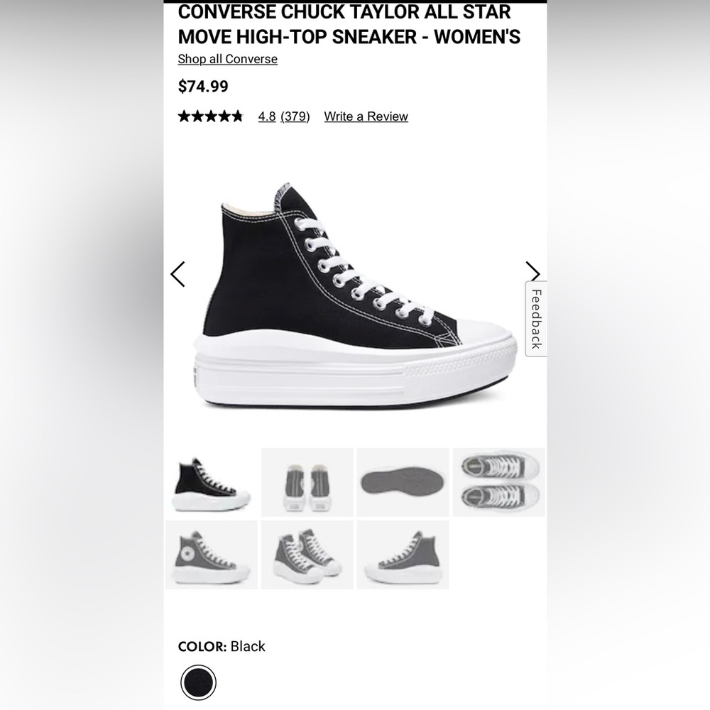Converse All Star Chuck Taylor Move High-Top Platform Sneakers